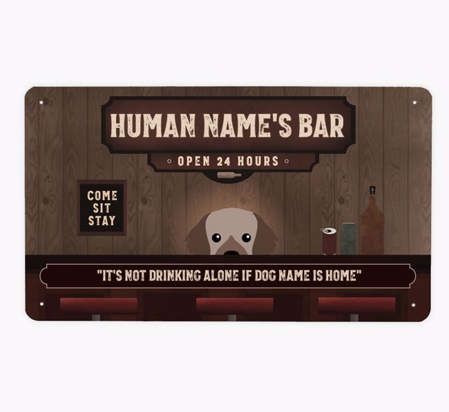 Vintage Bar: Personalised {breedFullName} Metal Sign